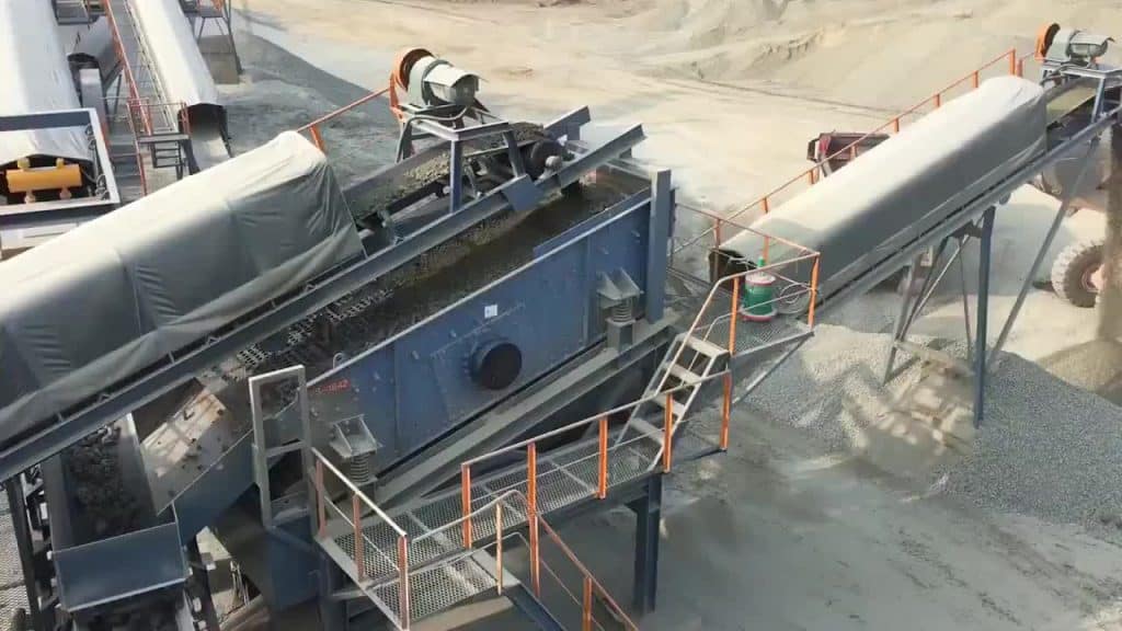 Penyortiran Dengan Ayakan Batu Vibrating Screen