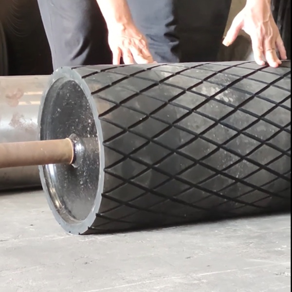 Rubber Lagging Pulley Drum Conveyor